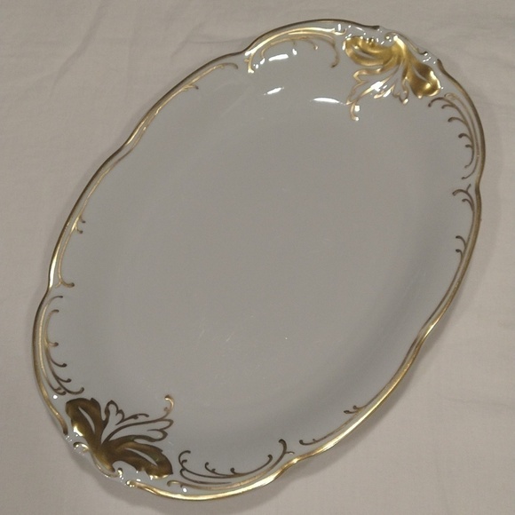 wawel Other - Wawel ambassador porcelain hand painted gold trim platter dish poland